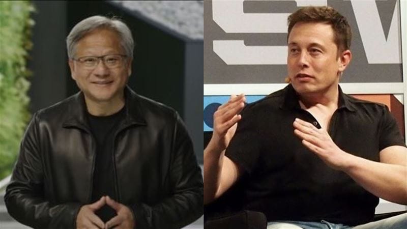 兩大巨頭對AI未來看法分歧:馬斯克預言人類可能不再需要工作,黃仁勳認為AI將創造更多就業機會