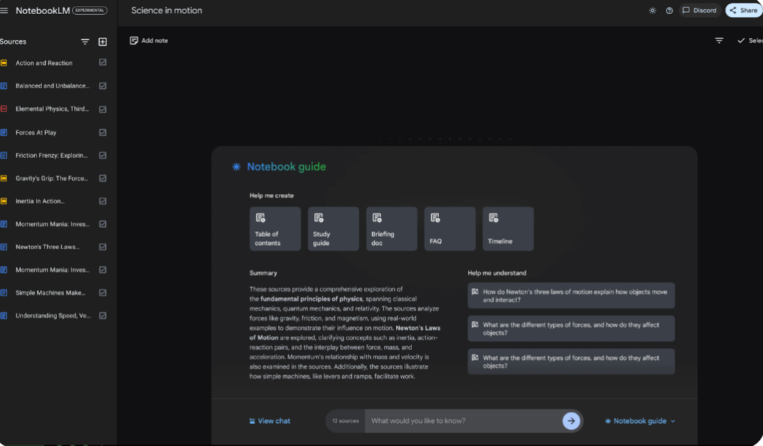 NotebookLM 升級!AI 助手開啟互動式學習新時代