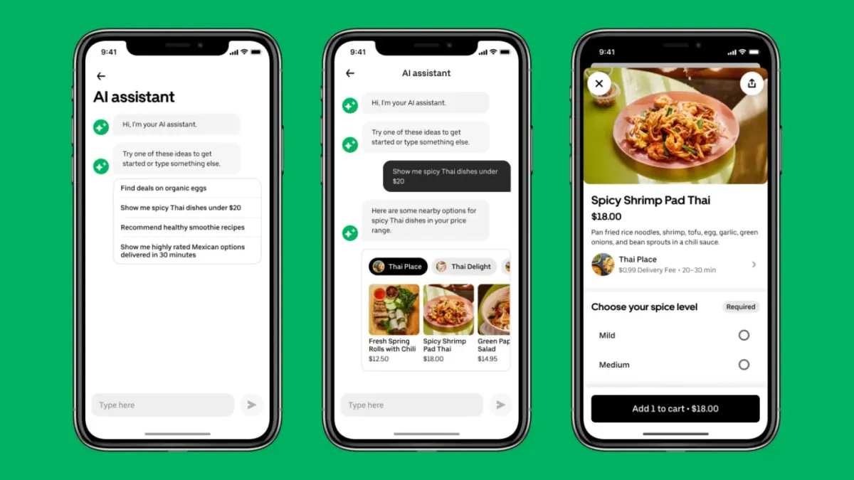 Uber Eats 聯手 Google 推出 AI 聊天助理,為用戶提供更智能的訂餐體驗!