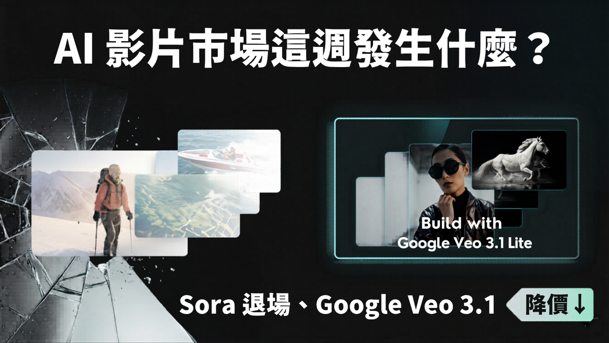 Google Veo 3.1 今日全線降價，OpenAI Sora 關閉後 AI 影片市場重新洗牌